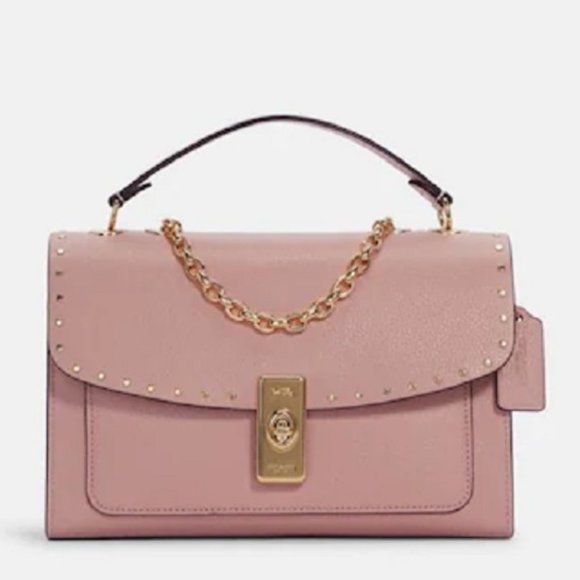 $229 *NEW* COACH Lane Shoulder Bag With Rivets - Picture 1 of 15